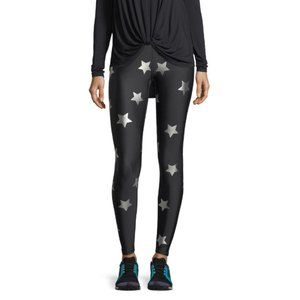 Terez Star Foil Printed Tall Band Leggings
